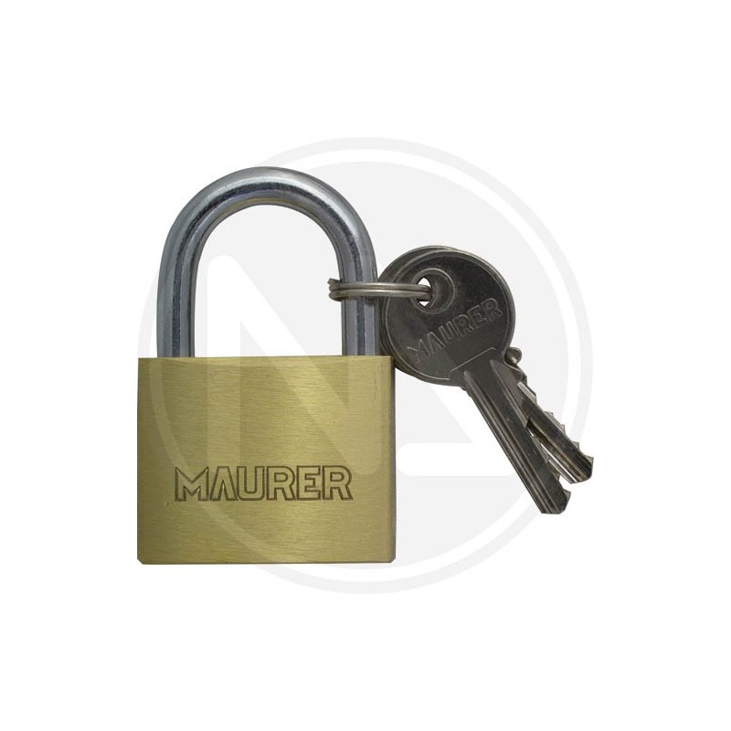 LUCCHETTO ad arco in OTTONE PESANTE maurer