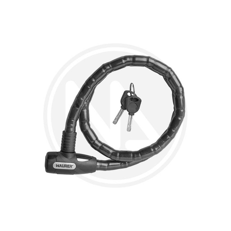 motorcycle armoured padlock Ø18MM-100cm maurer  (EX 93631)