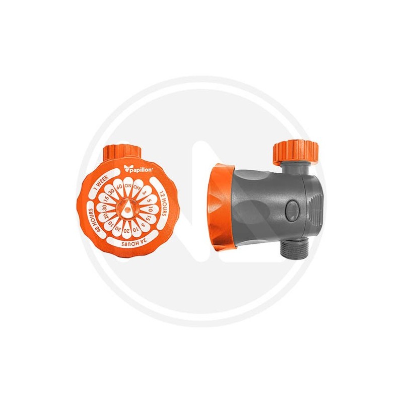 ELECTRONIC SOLENOID IRRIGATION PROGRAMMER with valve PAPILLON
